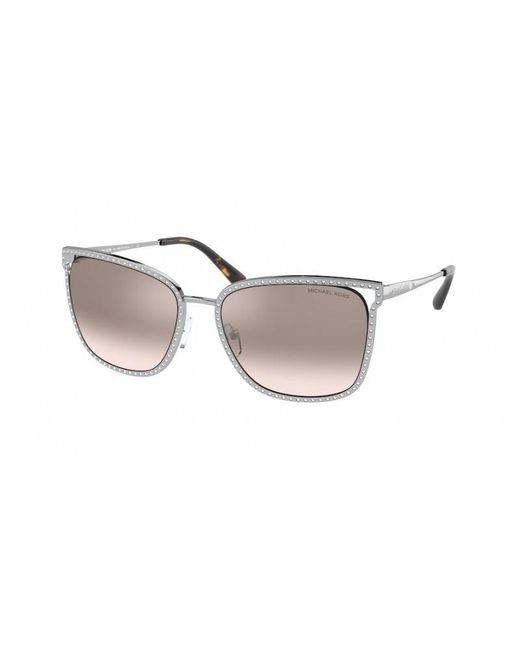 Michael Kors Black Mk1098B Stockholm 11538Z Sunglasses Metal Squared Normal Flash