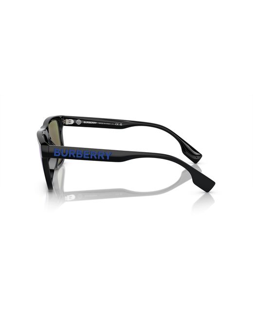 Burberry Black Be4402U 300155 Sunglasses Injected Squared Mirrored Mirror for men