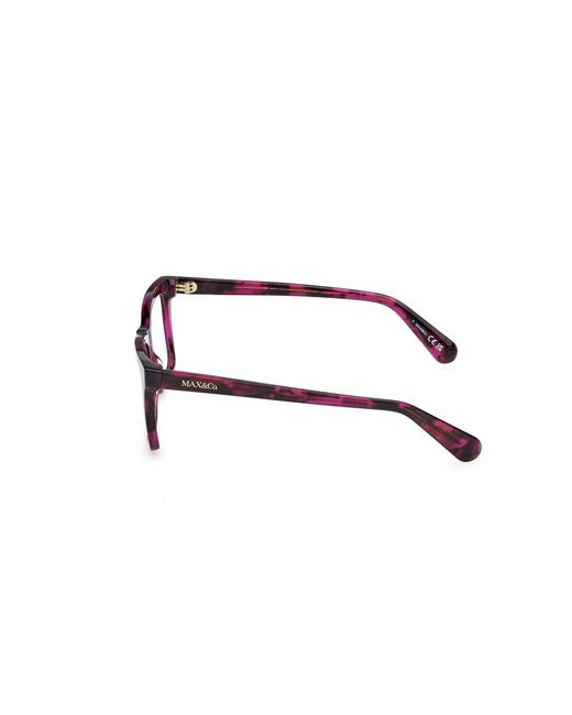 MAX&Co. Black Mo5227 55 Optical Frames Squared Normal