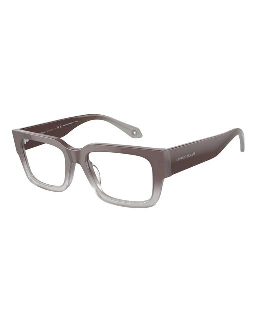 Giorgio Armani Black Ar7243U 5980 Optical Frames Acetate Transparent Squared Normal for men
