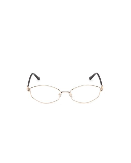 Guess Black Gu50355 032 Optical Frames Metal Geometric Normal