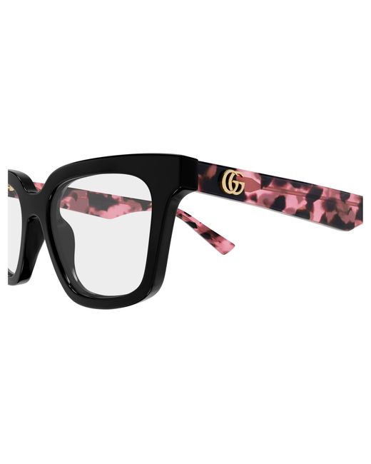 Gucci Black Gg2181O 003 Optical Frames Acetate Transparent Geometric