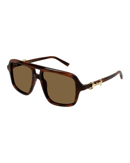 Gucci Black Gg2052S 009 Sunglasses Acetate Pilot