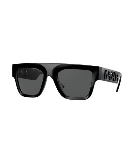 Versace Black Ve4430U Gb1/87 Sunglasses Injected Squared Normal for men