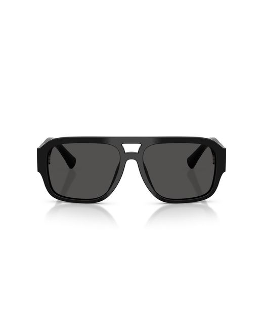Dolce & Gabbana Black Dg4506 501/87 Sunglasses Acetate Pilot Normal for men