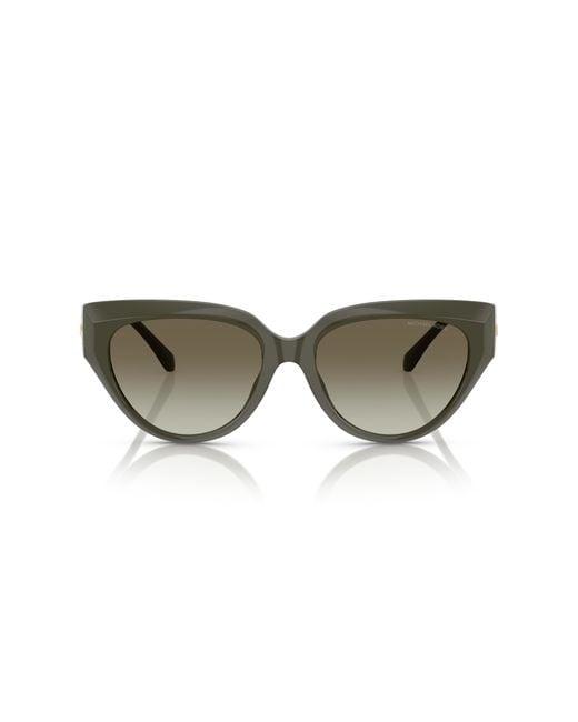 Michael Kors Black Mk2241U Boca Raton 39023M Sunglasses Injected Cat Eye Normal Shaded