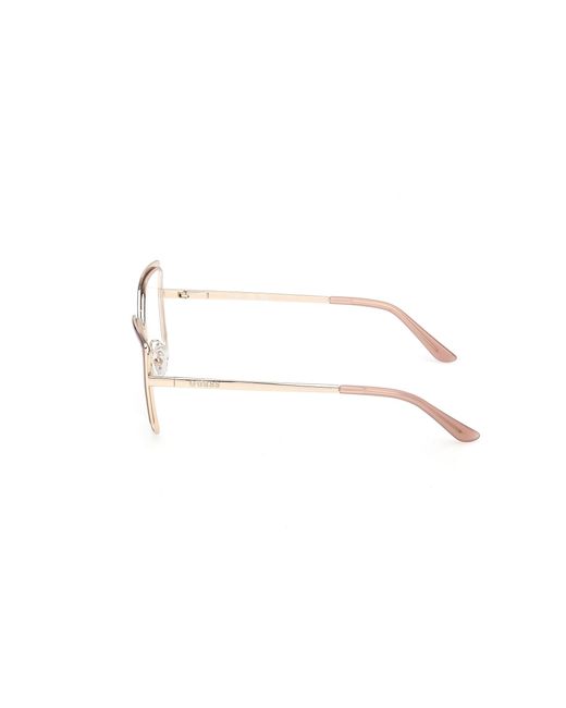 Guess Black Gu50249 059 Optical Frames Metal Squared Normal
