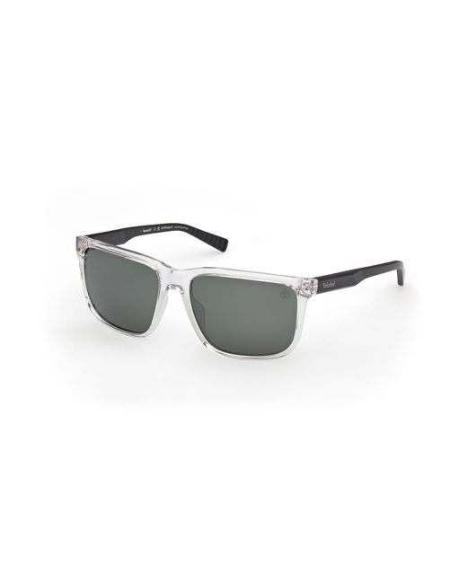 Timberland Black Tb00037 26R Sunglasses Injected Squared Polarized for men