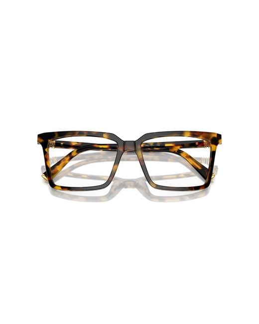 Miu Miu Black Mu 08Xv Vau1O1 Optical Frames Acetate Transparent Squared Normal