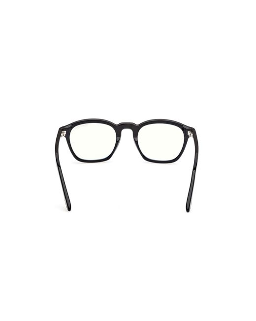 Tom Ford Black Ft6033-B 052 Optical Frames Acetate Round Normal for men