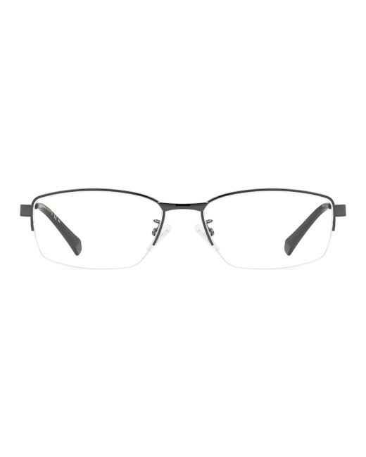 Polaroid Black Pld D481/G Kj1 Optical Frames Steel Squared for men