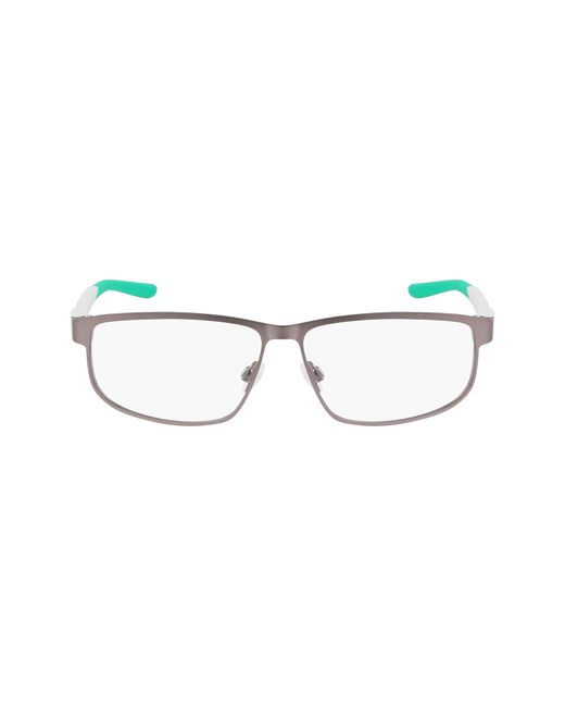 Nike Black 8157 070 Optical Frames Metal Squared Normal for men