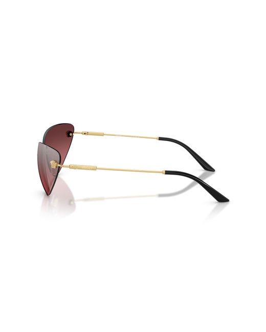 Versace Black Ve2281 10027E Sunglasses Metal Cat Eye Normal Shaded