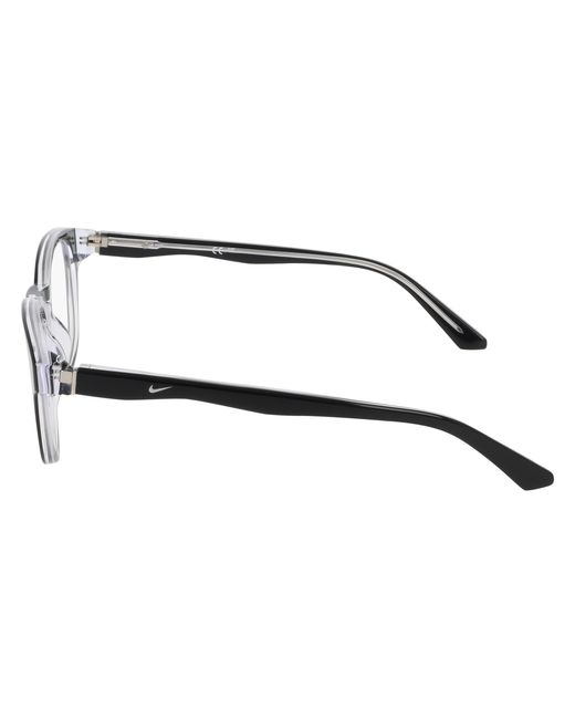 Nike Black 7182 010 Optical Frames Acetate Round Normal