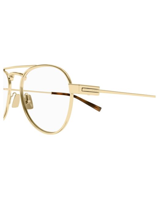Saint Laurent Black Sl 708 Opt 003 Optical Frames Metal Transparent Round