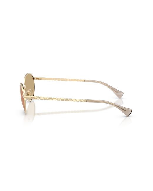 Ralph Lauren Black Ra4148 9116R1 Sunglasses Metal Round Normal Mirror