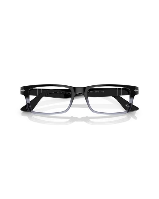 Persol Black Po3050V 966 Optical Frames Acetate Transparent Squared Normal for men