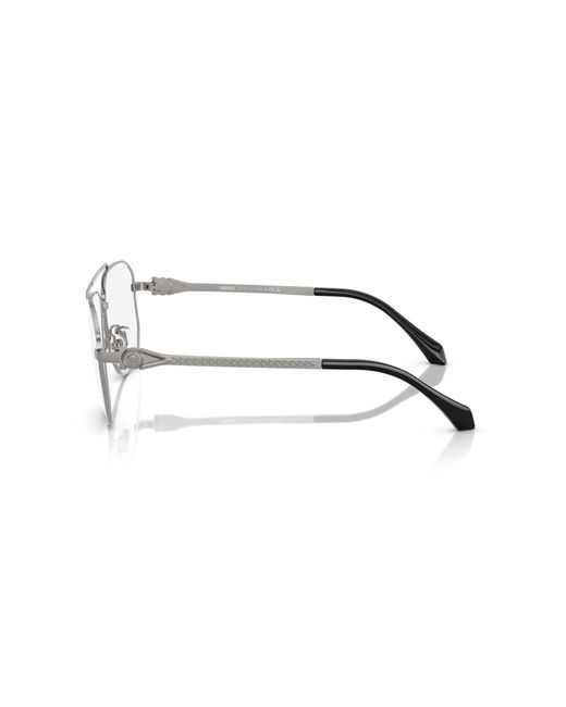 Versace Black Ve1307 1001 Optical Frames Metal Pilot Normal for men