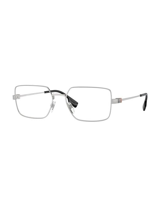 Burberry Black Be1380 1005 Optical Frames Steel Transparent Squared Normal for men