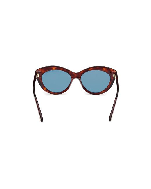 Tom Ford Black Ft1111 Toni 54V Sunglasses Acetate Round Normal