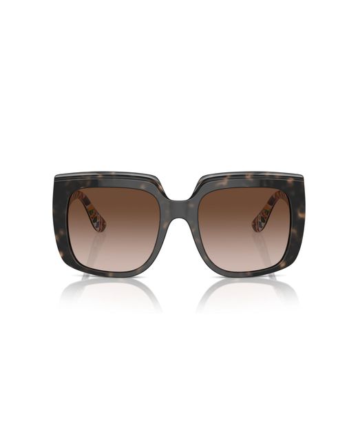 Dolce & Gabbana Black Dg4414 321713 Sunglasses Acetate Squared Normal Shaded