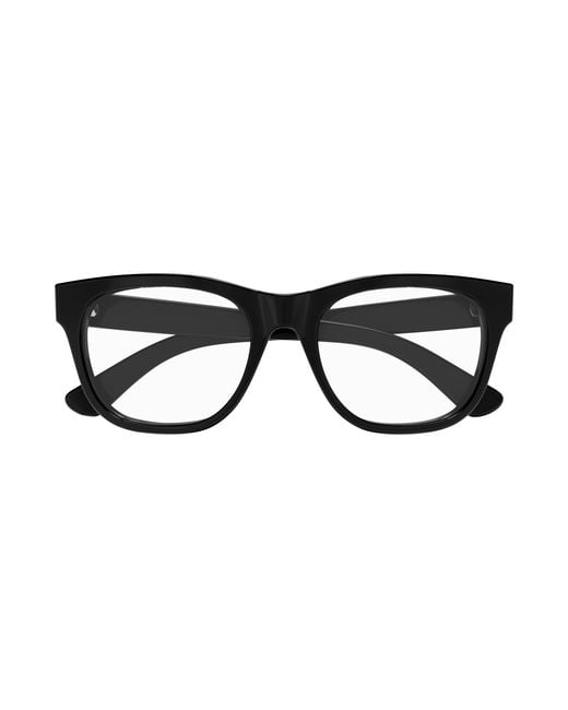 Gucci Black Gg1796O 004 Optical Frames Acetate Transparent Squared for men