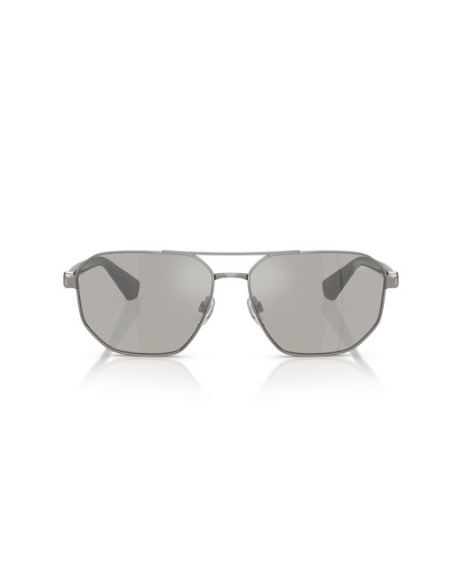 Burberry Black Be3166 10036G Sunglasses Metal Pilot Mirrored for men