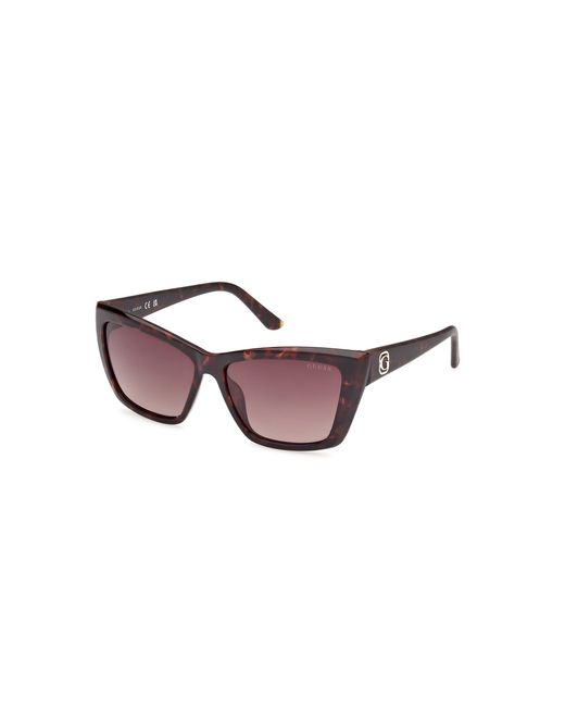 Guess Black Gu00098 52F Sunglasses Injected Cat Eye Normal Shaded