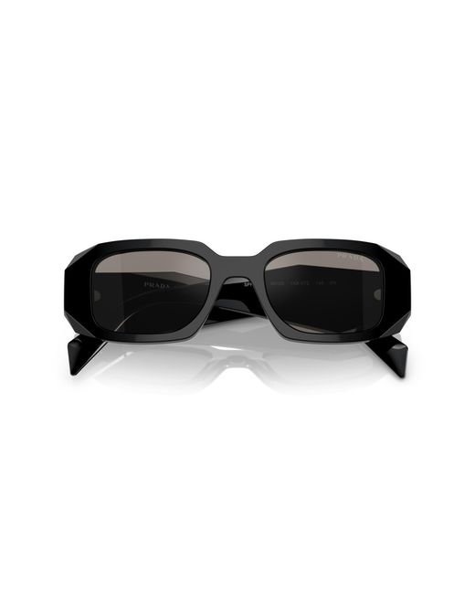 Prada Black Pr 17Ws 1Ab07Z Sunglasses Acetate Squared Normal Multilayer