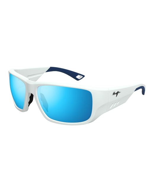 Maui Jim Black Mj0664Sa 002 Sunglasses Injected Squared for men