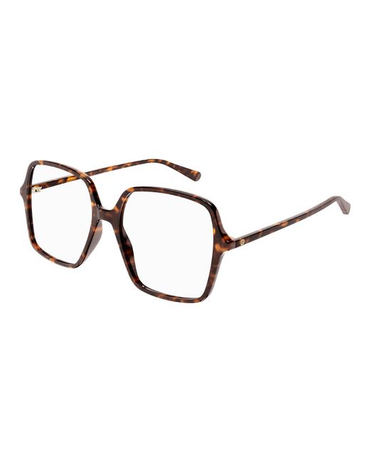 Gucci Black Gg1003O 002 Optical Frames Acetate Transparent Squared