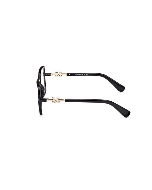 Max Mara Black Mm5108-H 001 Optical Frames Injected Squared Normal