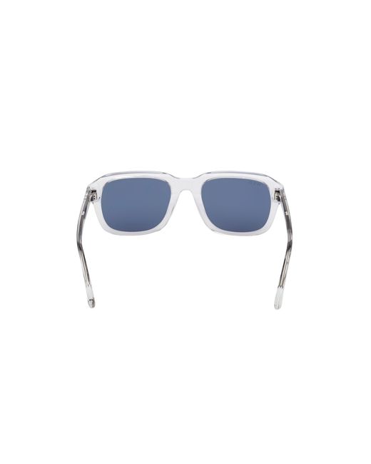 Web Blue We0389 26V Sunglasses Acetate Squared Normal for men