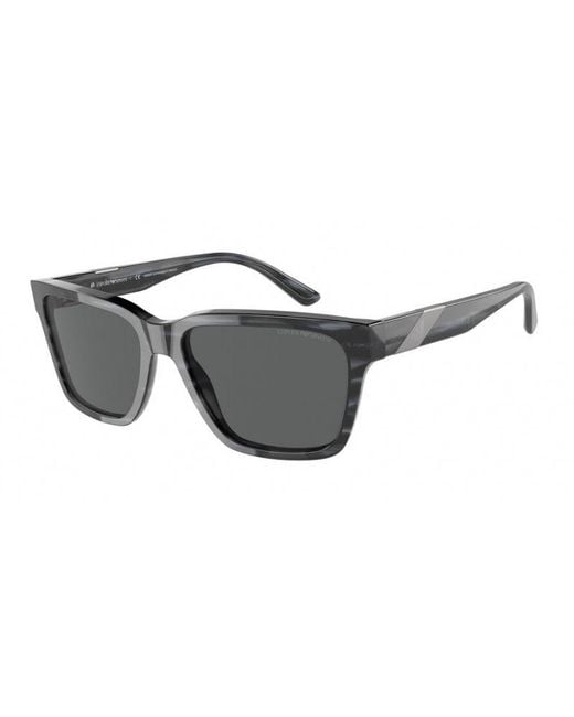 Emporio Armani Black Ea4177 531087 Sunglasses Plastic Squared Normal for men