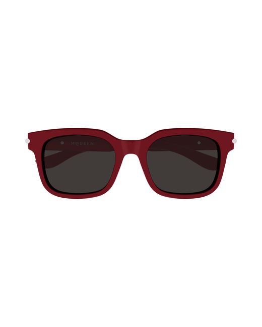 McQueen Black Am0496Sa 003 Sunglasses Acetate Squared