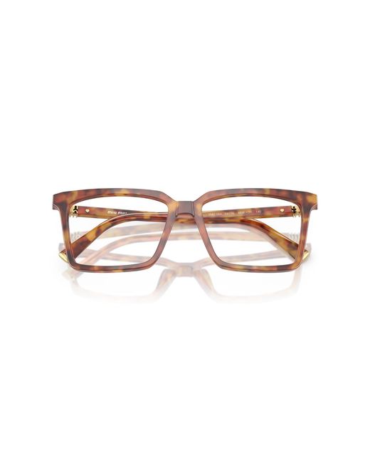 Miu Miu Black Mu 08Xv 4Bw1O1 Optical Frames Acetate Squared Normal