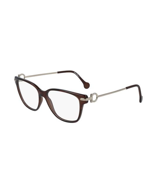 Ferragamo Black Sf2864 43110 210 Optical Frames Plastic Squared