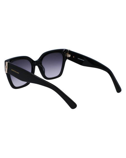 Longchamp Black Lo732S 001 Sunglasses Acetate Squared Normal Normal