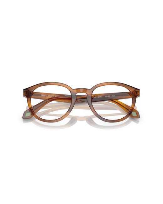 Giorgio Armani Black Ar7248 6163 Optical Frames Acetate Transparent Pantos Normal for men