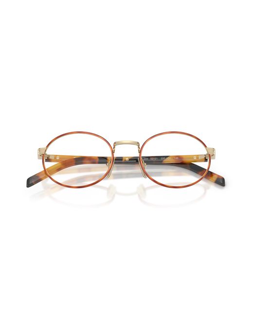 Prada Black Pr B55V 22E1O1 Optical Frames Metal Round Normal