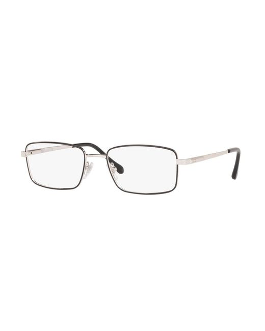 Sferoflex Black Sf2271 526 Optical Frames Metal Squared for men