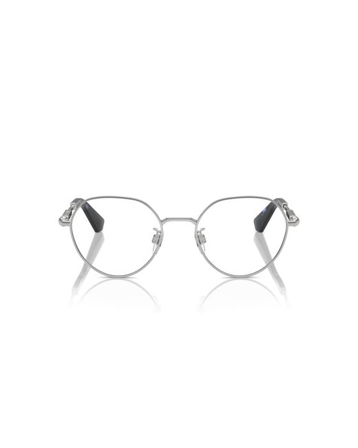 Burberry Black Be1388D 1005 Optical Frames Metal Transparent Round Normal for men