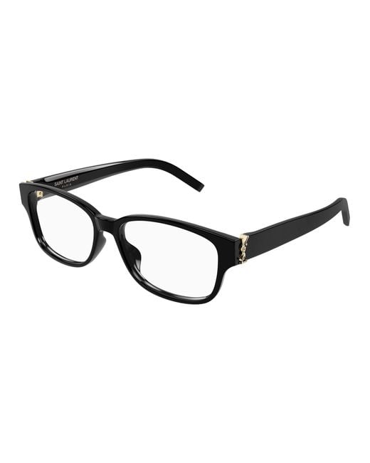 Saint Laurent Black Sl M149/F 001 Optical Frames Acetate Transparent Squared