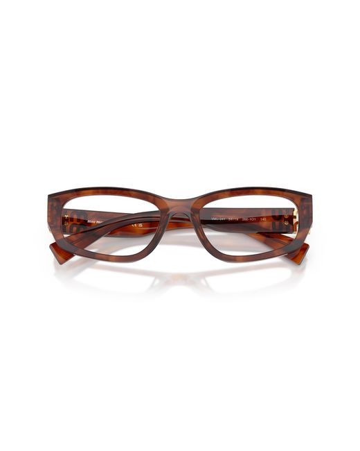 Miu Miu Black Mu 04Yv 26E1O1 Optical Frames Acetate Geometric Normal