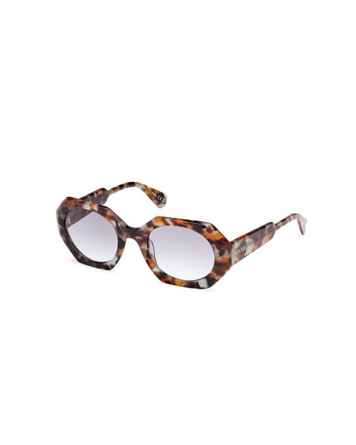 MAX&Co. Black Mo0115 55B Sunglasses Acetate Smoke Geometric Normal