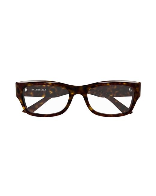 Balenciaga Black Bb0392O 002 Optical Frames Acetate Transparent Squared for men
