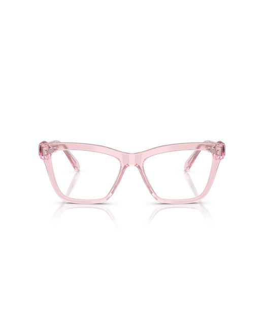 Swarovski Black Sk2021 3001 Optical Frames Acetate Transparent Squared Normal