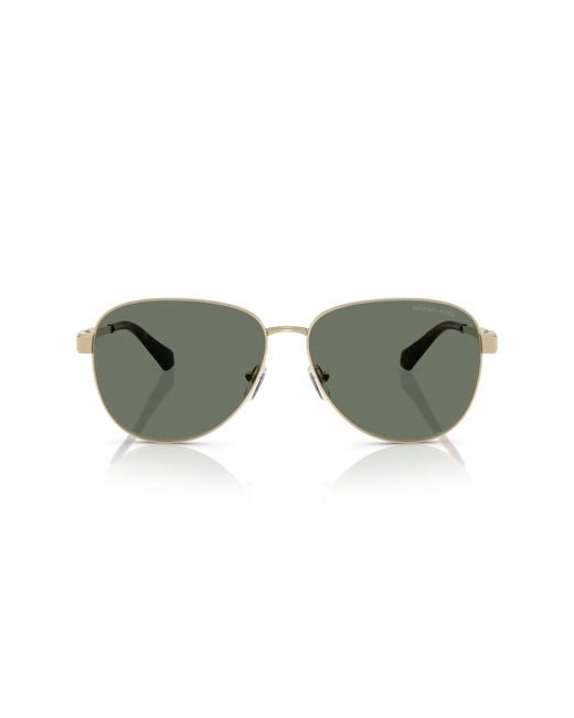Michael Kors Black Mk1160 Biarritz 10143H Sunglasses Metal Pilot Normal