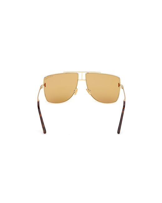 Tom Ford Black Ft1307 Eliott-02 30E Sunglasses Metal Squared Normal