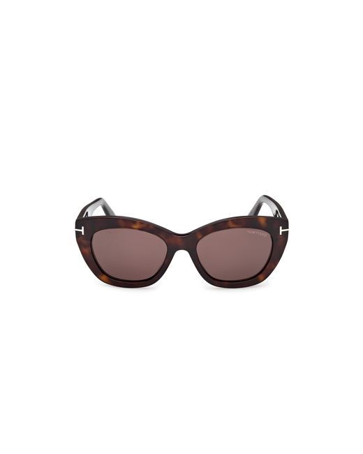 Tom Ford Black Ft1285 Linda-02 52E Sunglasses Acetate Butterfly Normal